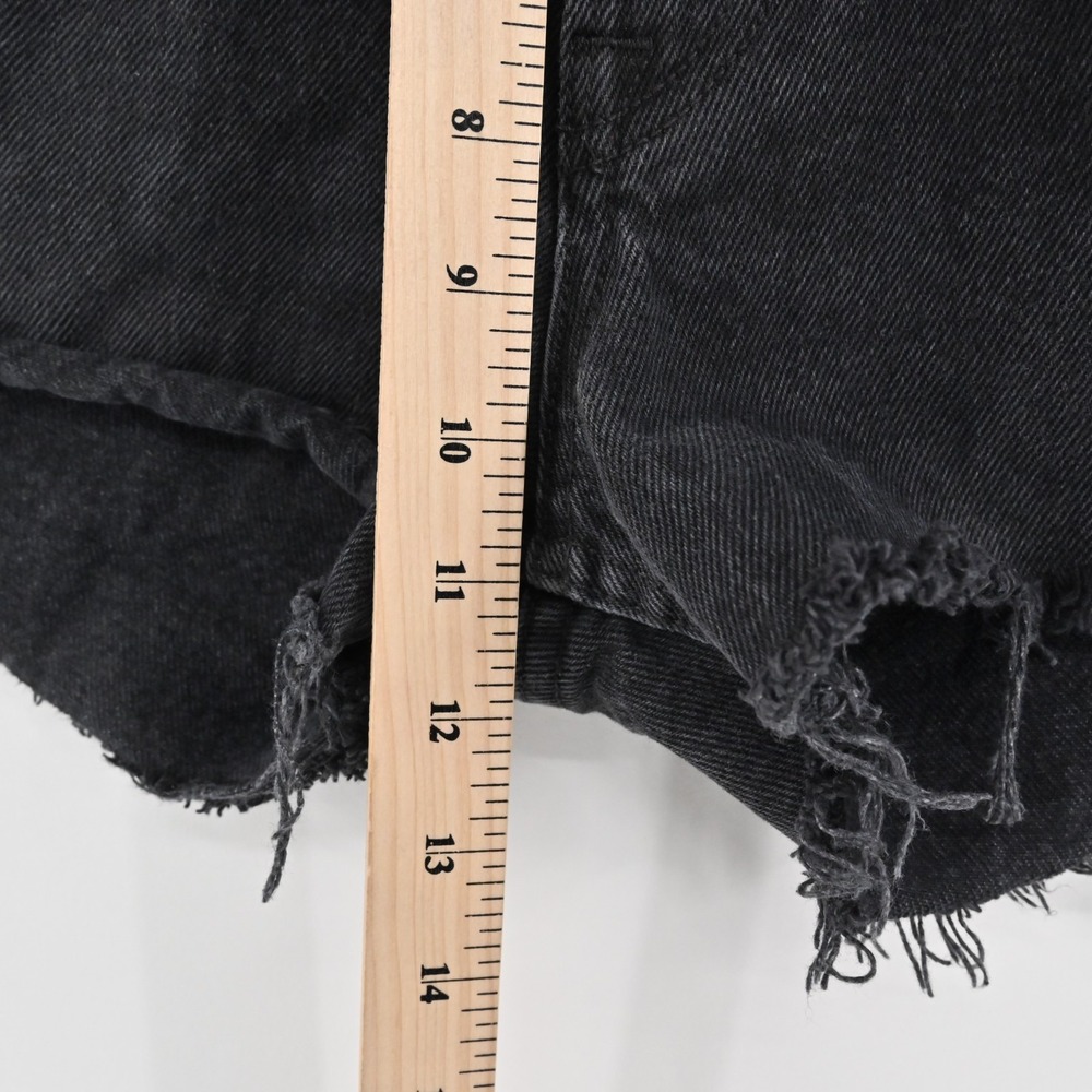 GRLFRND Womens Karolina Blackhearts Denim‎ Shorts Size 27 Cutoff High Rise Jean - Picture 4 of 14